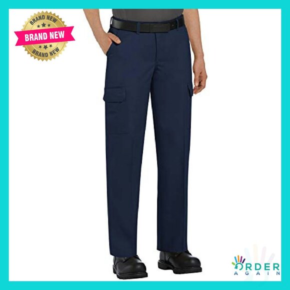 Industrial Cargo Pant Polyester Cotton Utility Workwear Classic Fit - Picture 2 of 4